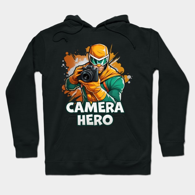 Camera Hero - Super Photographer Hoodie by Infinitee Shirts